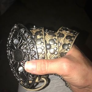Guess Belt Size Small Snakeskin like faux Leather